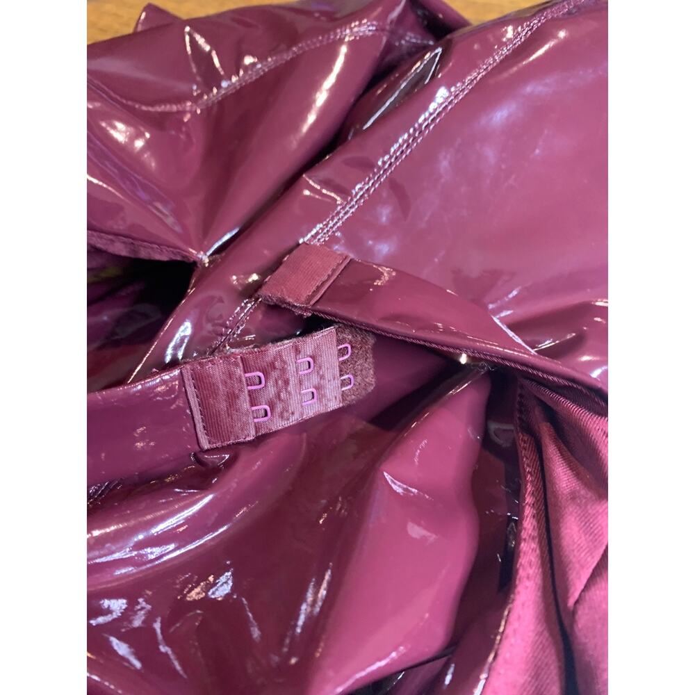BabyBoo Women's Small Maroon Polyurethane Halter Dress Zip Back - Picture 10 of 10